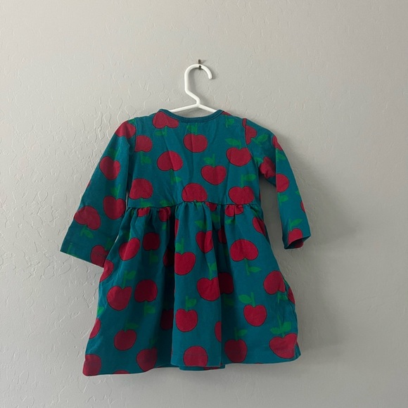 Hanna Andersson Red and Blue Apple Dress - Picture 4 of 4
